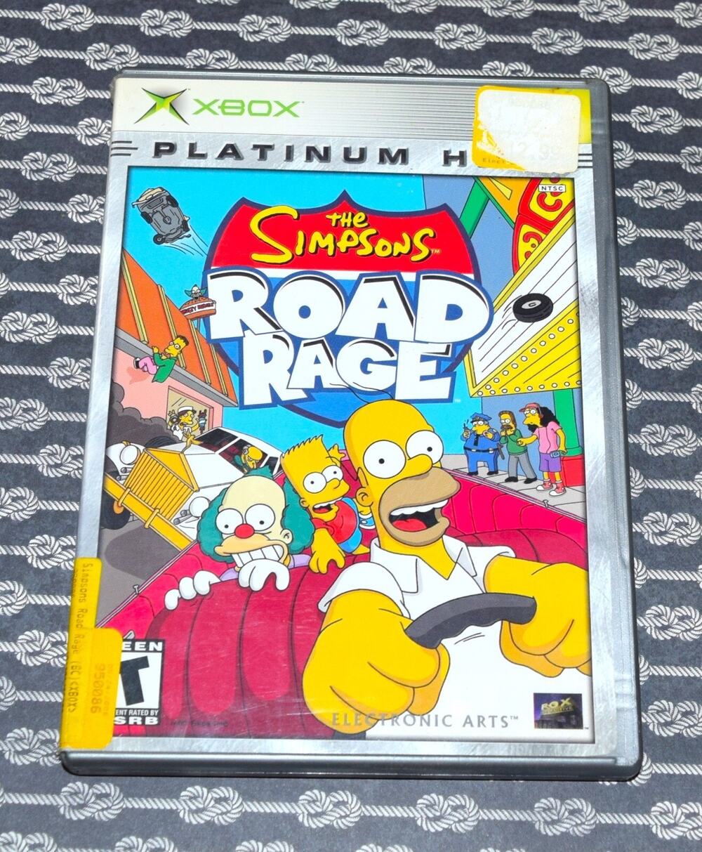 The Simpsons Road Rage (Platinum Hits) (Xbox 2003) CIB Resurface Tested